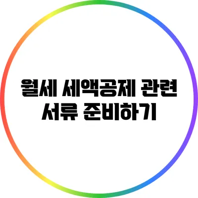 월세 세액공제 관련 서류 준비하기
